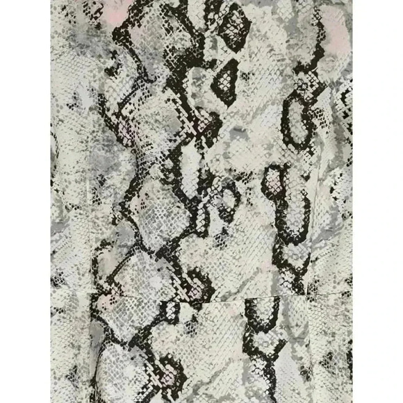 Laundry by Shelli Segal Python Print Button Front Midi Dress Medium - Picture 9 of 9